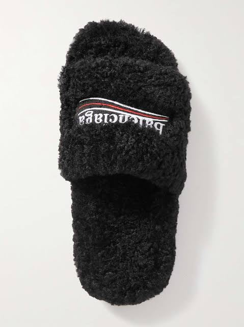 Balenciaga Fur Slides