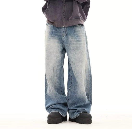 Light blue baggy jeans
